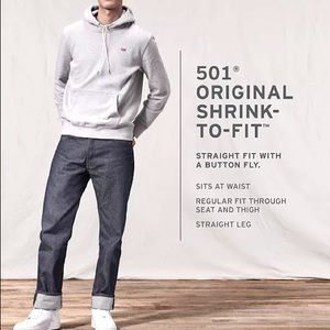 Levi’s 501® ORIGINAL SHRINK-TO-FIT™ MEN'S JEANS
